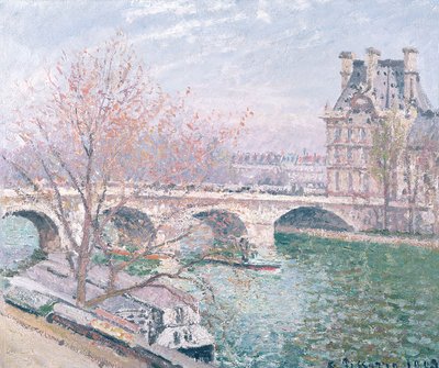 The Pont-Royal and the Pavillon de Flore by Camille Jacob Pissarro